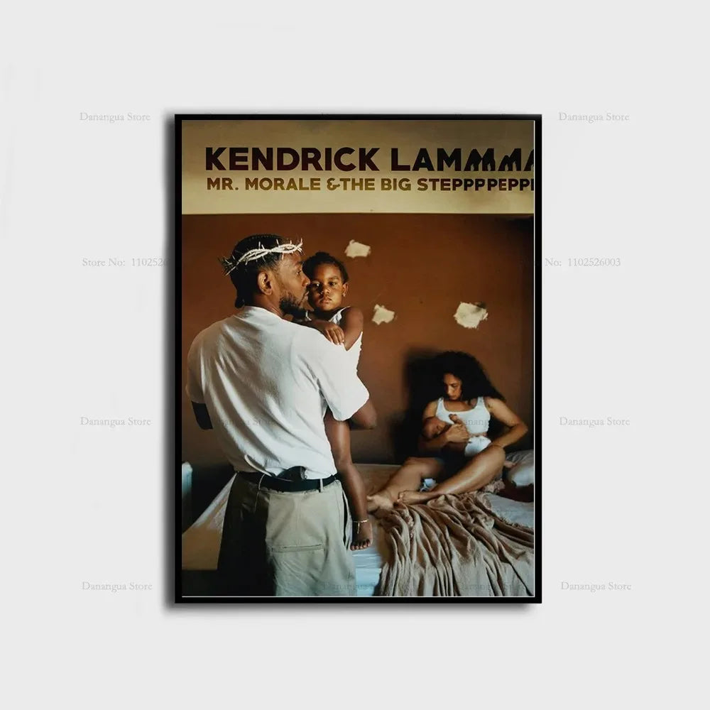 Kendrick Lamar Good Kid Maad City Hip Hop Music Album Cover Poster Prints Wall Art Canvas Painting Picture Gift Room Home Decor