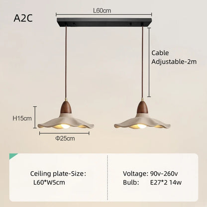 Japanese Homestay Restaurant Lamp Nordic Cream Style Modern Art Medieval Vintage Lamps Wabi-Sabi Chandelier Bedroom Bedside Lamp