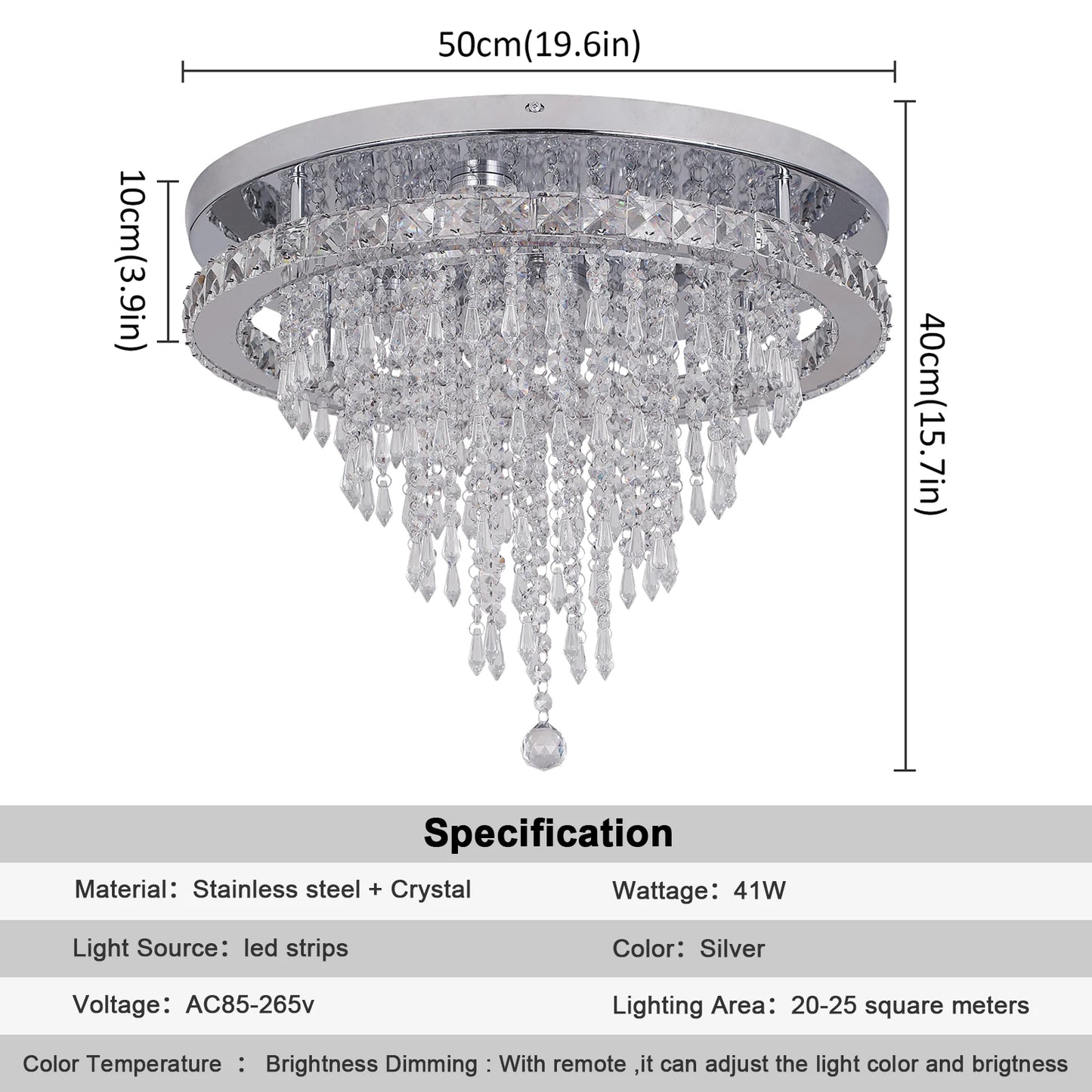 Modern Luxury Crystal Ceiling Lamps With Remote Control Ceiling Chandeliers Home Dimmable Pendant Lights Fixtures for Bedroom Li
