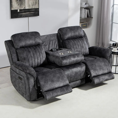 Zero Gravity Power Reclining Sofa with Adjustable Headrest, Electric Reclining Couch with Wireless Charge, USB, Customized