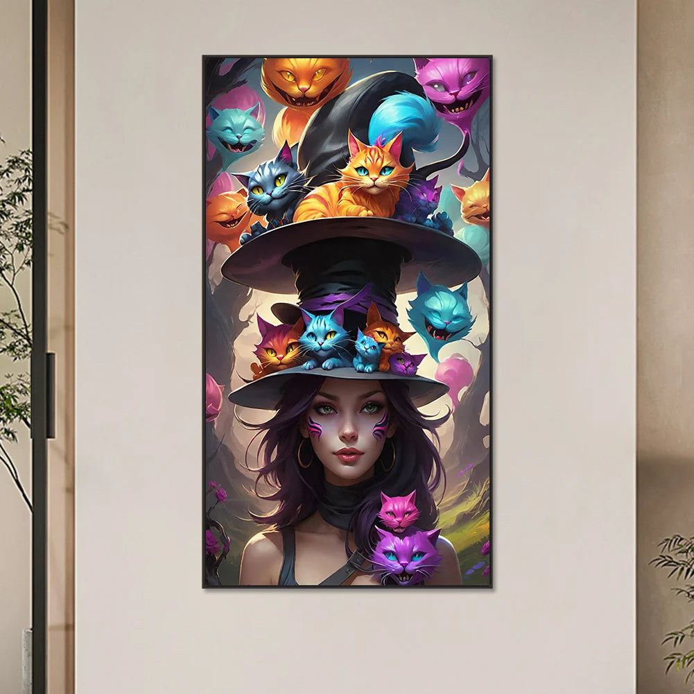 5D DIY Full Round Drill Diamond Painting Girl Kit Home Decor Art Craft