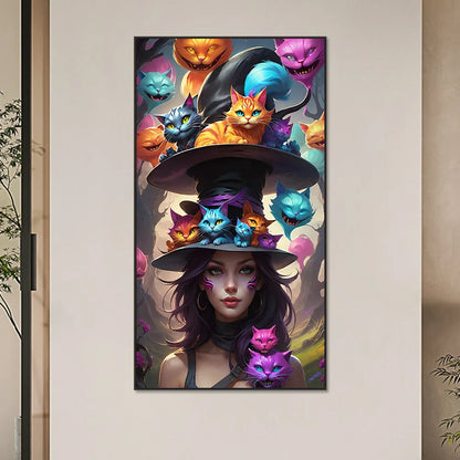 5D DIY Full Round Drill Diamond Painting Girl Kit Home Decor Art Craft