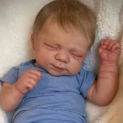 Risbecko 19 inch Already Painted Finished Reborn Baby Doll - Handmade Reborn Preemie Baby Newborn Kids Toy Gift Girl Dolls