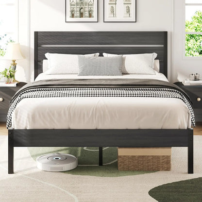 Queen Bed Frame with Headboard and Footboard, Metal Queen Bed Frame with Under-Bed Storage, All-Metal Support, Customized