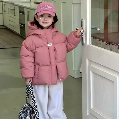 Girls'  Coat Boys' Winter Cotton Clothes Children's Warm Hooded Outerwear 2025 New Fashion Parkas Kids Autumn Casual Jacket