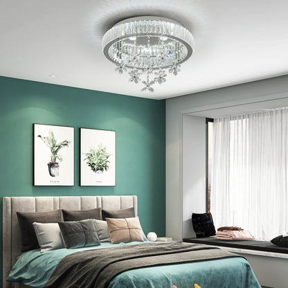 Crystal LED Ceiling Lamp Modern Chandelier Pendant Light Luxury Home Decor Living Dining Room Decor Fixtures Plafonnier Lustre