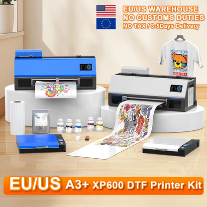 EU/US StockA3 XP600 DTF Printer A3 DTF Printer  XP600 Directy Transfer Film Printing machine For Jean Hat Printer DTF Printer