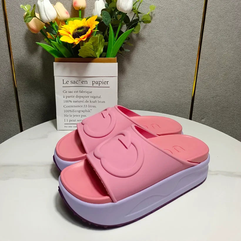 Designer Sandal Women Men Rubber Leather Slide Sandal Dress Shoe Wedges Sandal Beach Slippers Luxury Summer Platform