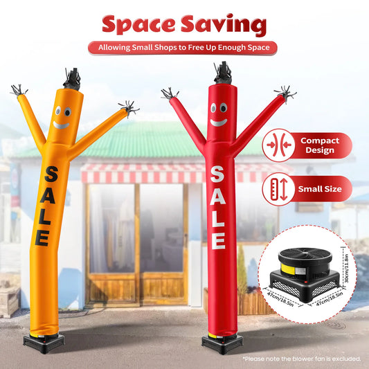 750W 110V Waving Inflatable Tube Guy Blower Fan 18" Diameter Compact Sky Dancer Blower(Puppet Not Included)