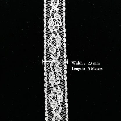 5 Meters White Black Lace Ribbon Assorted Pattern Trims for Gift Wrapping Christmas Wedding Decorations DIY Crafts Sewing Supply