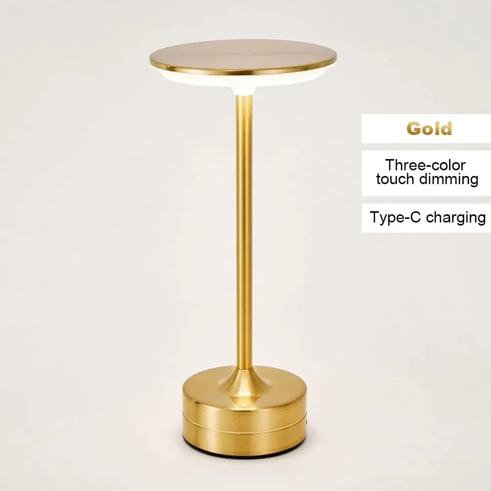 LED Table Lamp Touch Sensor Desktop Night Light USB Rechargeabl Portable Bedroom  Reading Lamps Decor Light