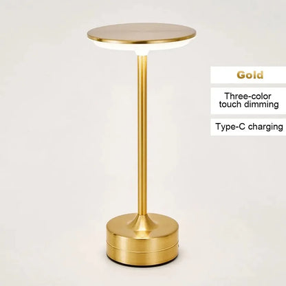 LED Table Lamp Touch Sensor Desktop Night Light USB Rechargeabl Portable Bedroom  Reading Lamps Decor Light