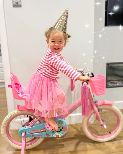 JOYSTAR Kids Bike for Ages 2-7 Years kids, 12 14 16 Inch Girls Bikes with Doll Seat & Streamers, Boys Bike with Flag & Plate
