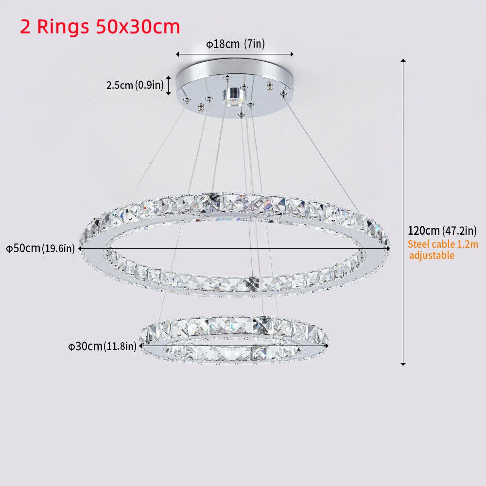 Crystal Chandeliers Luminaria Nordic Pendant Lamp Decorative Led Ceiling Lamps Hanging Light Fixture For Dining Room Bedroom