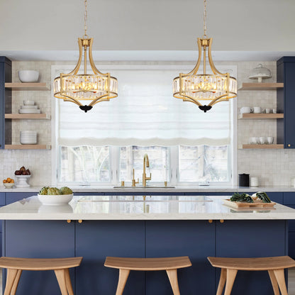 VETRULUS Luxury Crystal Pendant Ceiling Lamp  Home Decoration Living Room Bedroom Chandelier Ceiling Light Modern Lighting