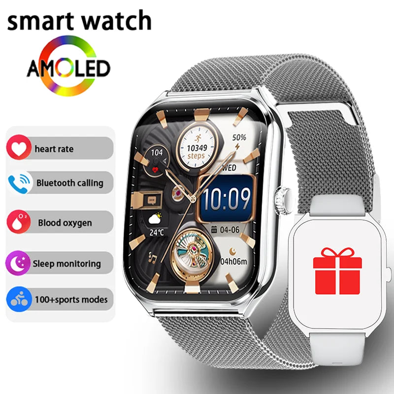 Xiaomi 2026 Ultra Thin Smart Watch men 1.96" AMOLED 360*360 HD Pixel Display Always Show Time Call Smartwatch Ladies For huawei