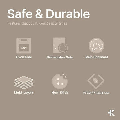 22Piece NonStick Cookware and Bakeware Set with Plaid Pattern for Home Kitchen Use Stackable Design for Easy Storage Dishwasher