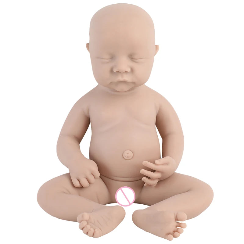 IVITA Silicone Reborn Baby Doll Unpainted Realistic Lifelike Girl Toy for Children Wholesale Lifelike Bebe Dolls