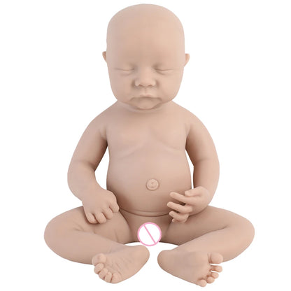 IVITA Silicone Reborn Baby Doll Unpainted Realistic Lifelike Girl Toy for Children Wholesale Lifelike Bebe Dolls