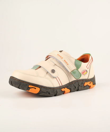 TMA EYES 2025 Autumn New Women's Casual Lace-free Leather Single Shoes For the Outdoors