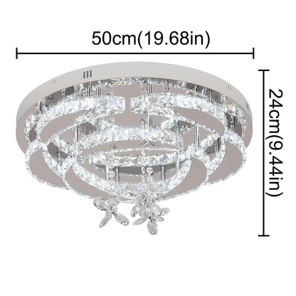 VETRULUS Luxury K9 Crystal Chandelier Modern Ceiling Lamp Led Living Dining Room Decor Pendant Light Dimmable Lustre Home