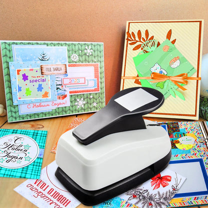 Square Paper cutter tool crafts Hole Punchers Set 1 1.5 2 inch 25 38 50 mm Square Hexagon Triangle Shapes for crafting scrapbook