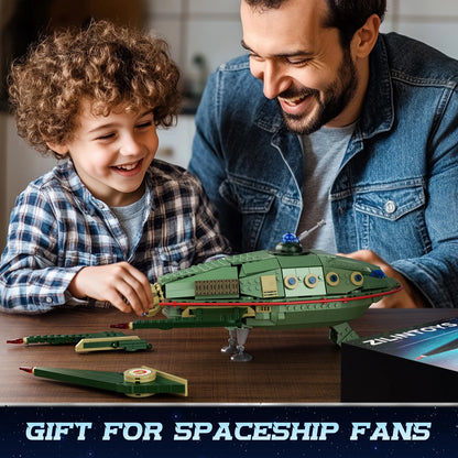 Back Future Planet Express Ship Building Blocks Kit Spaceship Toys Bricks Model Home Decoration Gifts for Fans Kids(928 PCS)