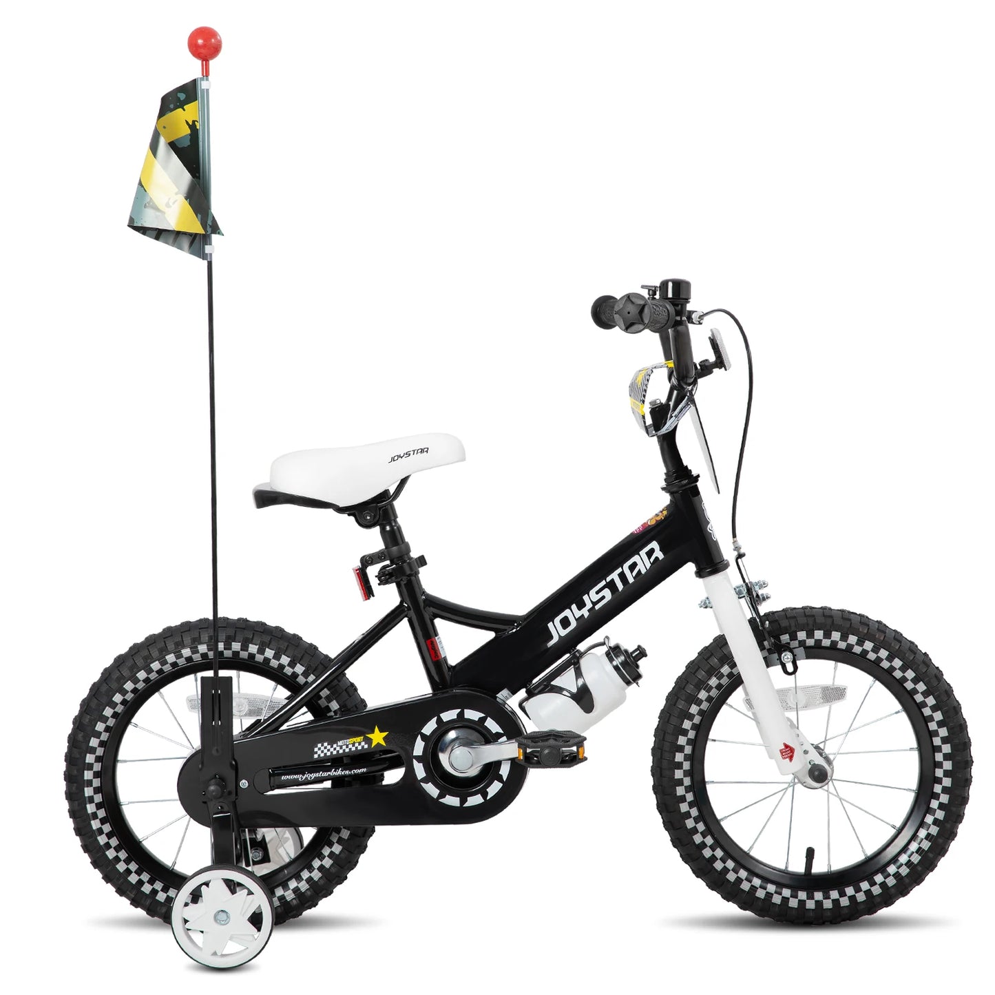JOYSTAR Kids Bike for Ages 2-7 Years kids, 12 14 16 Inch Girls Bikes with Doll Seat & Streamers, Boys Bike with Flag & Plate