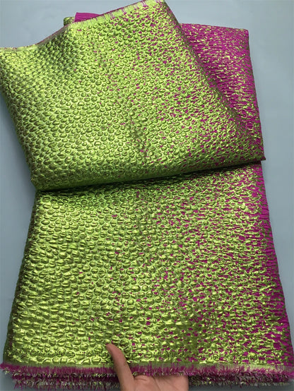 2025 Luxury High Quality Nigerian Jacquard Lace African Organza Brocade Lace Fabric 5 Yards French Tulle Party Gown Dress Sewing