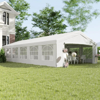20x40ft Heavy Duty Party Tent Gazebo Wedding Event Shelter Removable Sidewalls Windows Waterproof White, Customized