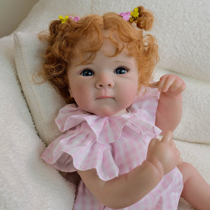 1PC 45 cm 18 inches, a reborn baby girl who can stand, a vivid, fully soft Winnie's body doll, a cute birthday gift for a toddle