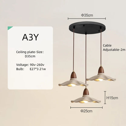 Japanese Homestay Restaurant Lamp Nordic Cream Style Modern Art Medieval Vintage Lamps Wabi-Sabi Chandelier Bedroom Bedside Lamp