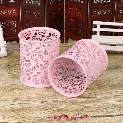 1pc Rose Flower Pen Holder, Durable, Wear-Resistant Desk Organizer for Students, Teachers, and Office Supplies, Stationery Rack