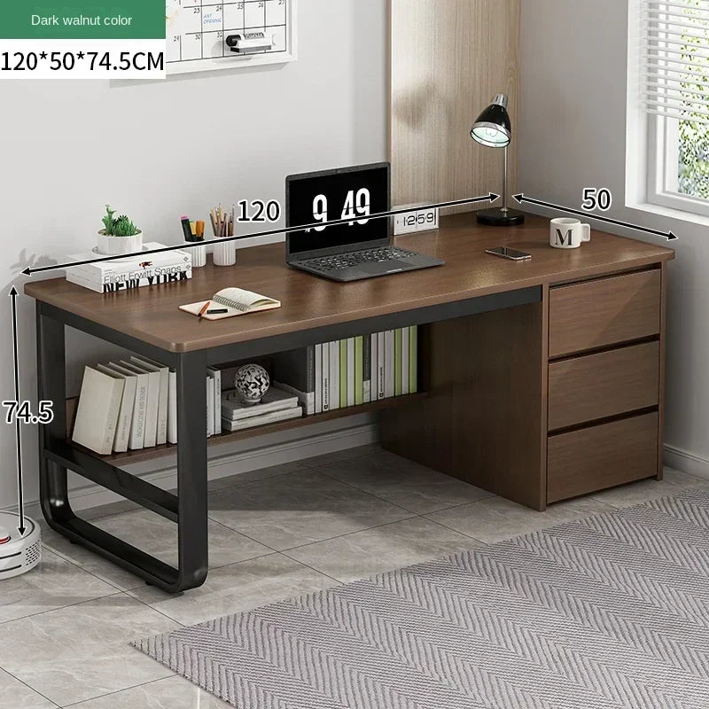 Drawers Study Office Desk Bedroom Student Setup Organizers European Computer Desk Floor Legs Mesa De Computador Modern Furniture