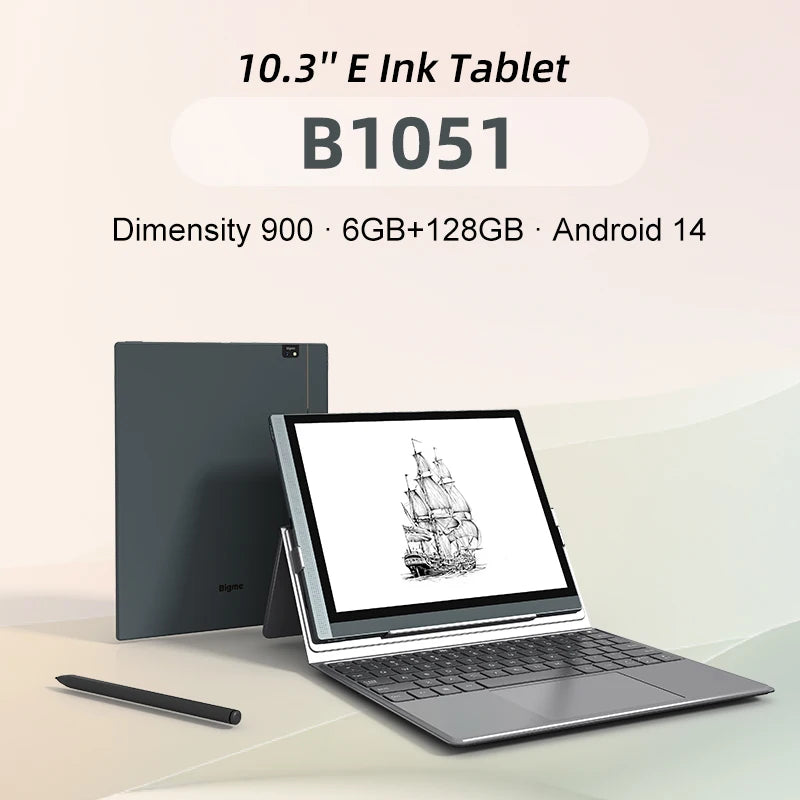 Bigme B1051 10.3'' Ebook Reader Android 14 Electronic Book Tablet Ereader, Demensity 900, 6+128GB E-ink EBook B1051 Lite 4+64GB