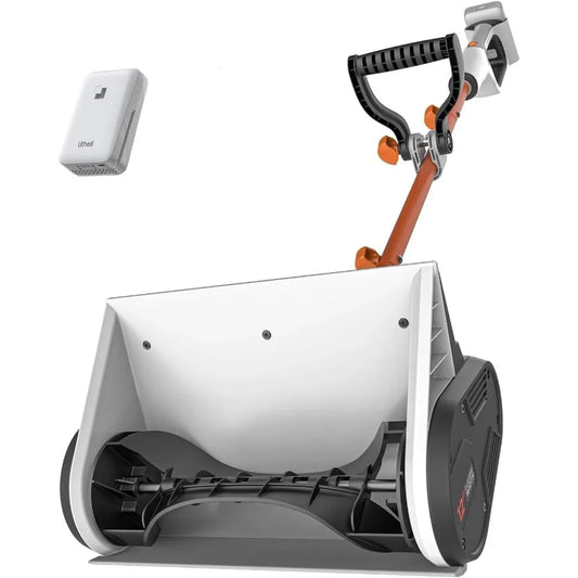 12.5-Inch Cordless Snow Shovel 20V Snow Thrower for Snow Removal Electric Snow Blower with 4Ah Battery and Charger