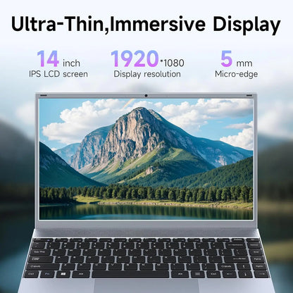 14 Inch Laptop J3710 8GB RAM 256GB SSD Windows 11  For Students And Business