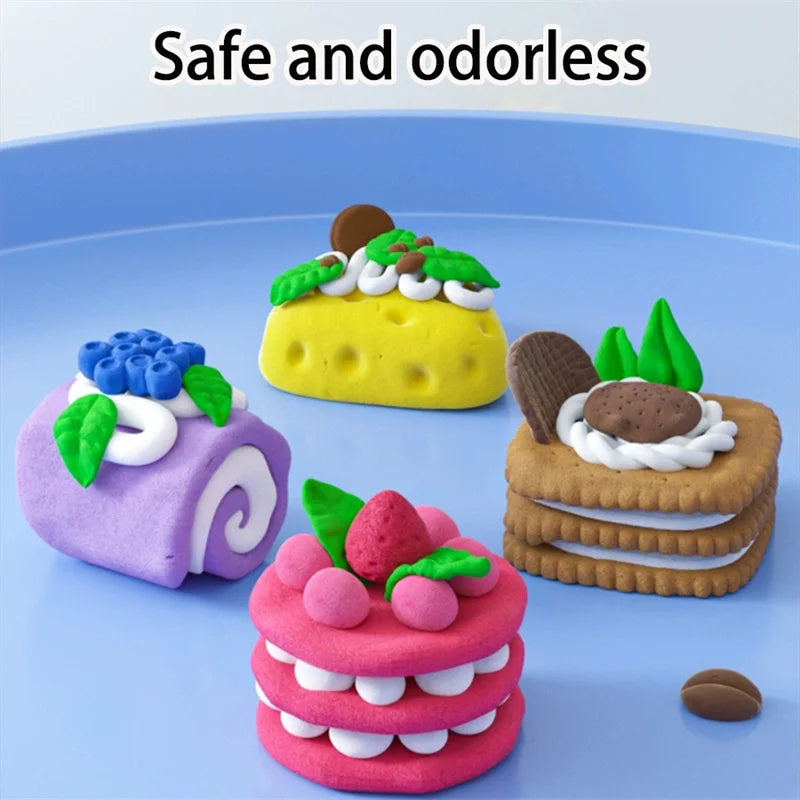 12/24/36 Color Clay Air-dried Clay Set Ultra Light Plastic Clay with Carving Tools DIY Crafts Toy Gifts for Friends Children