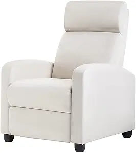 Recliner Chair for Living Room Modern Wingback Sofa Home Theater Seating Push Back Reclining Chair with Lumbar Support (with Ma