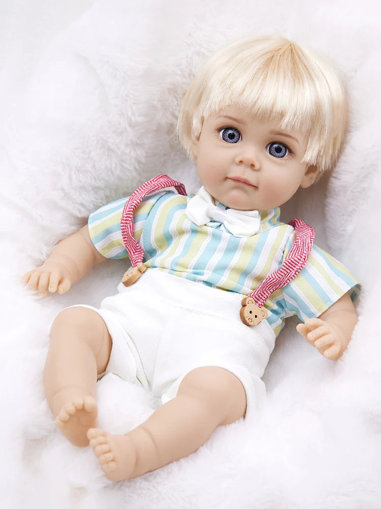 14Inch 35CM Boy Baby Doll With Fashion Clothes Bebe Reborn Doll Soft Skin Cotton Body Lifelike Realistic Baby Children Gift Toy