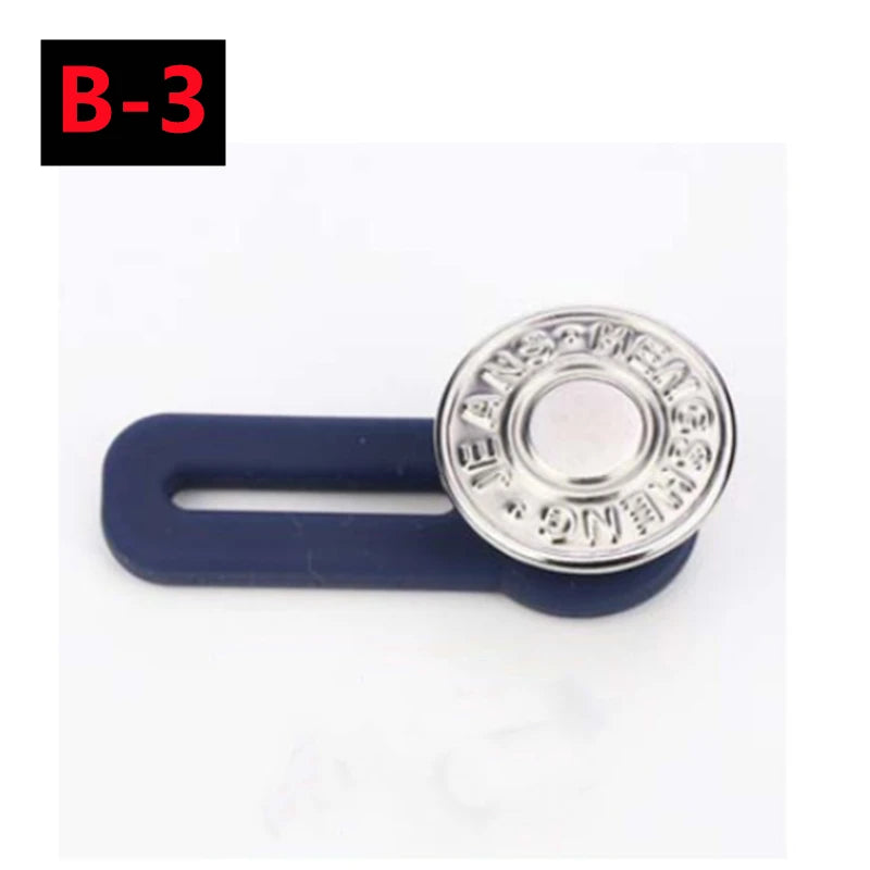 New 10/5/1PC Metal Button Extender For Pants Jeans Free Sewing Adjustable Retractable Waist Extenders Button Waistband Expander