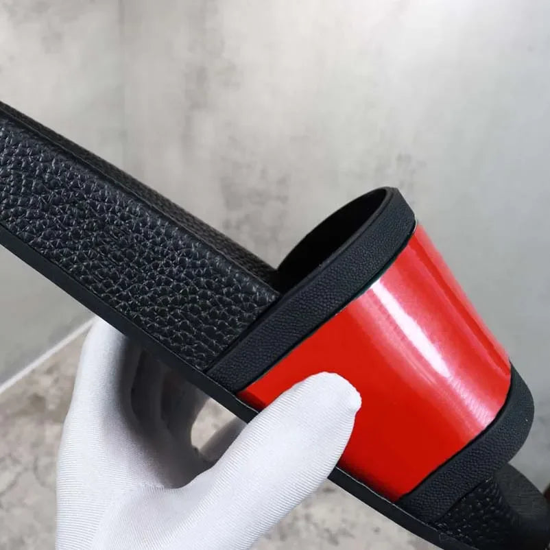 Designer Slipper Slides Floral Slide Sandal Rubber Beach Summer Slippers Flat Thick Sole Bathroom Home Shoes Slipper4