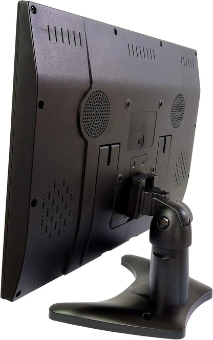 14' Portable TV LCD Monitor 1080P Rechargeable with HDMI, USB, RCA, FM Radio, Digital Tuner, AV Inputs, AC/DC, Antennas