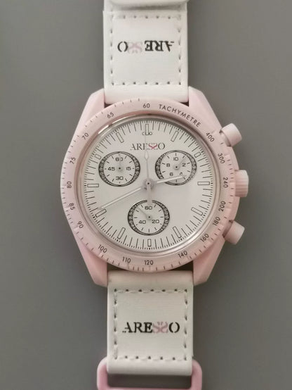 2025 Fashion Man Watch Moon Joint Space Moon Mission Six-hand Chronograph Quartz Men's and Women's Watches