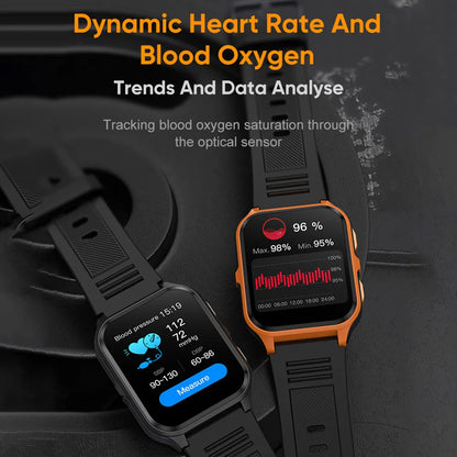P73 Smart Watch 3ATM Waterproof Smart Fitness Tracker 100+ Sports Modes Smartwatch with Heart Rate Sleep Monitor for iOS Phone