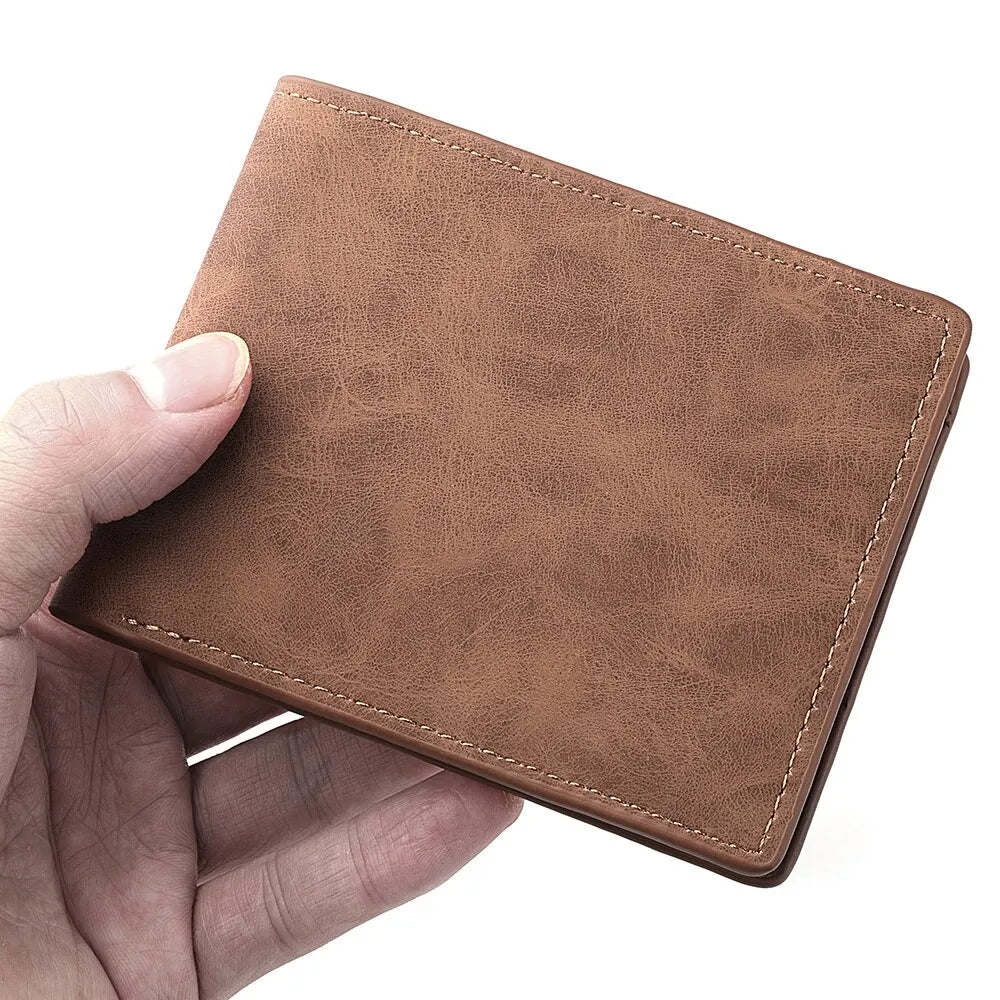 2025 New Wallet Men Short Dollar Clip Zipper Simple Soft Leather Lightweight