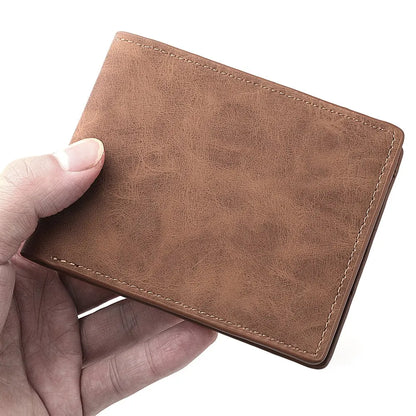 2025 New Wallet Men Short Dollar Clip Zipper Simple Soft Leather Lightweight