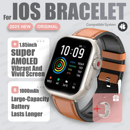 2025 Fashion Women Watch Ultra2 SE Smart Watches 1000mAh 1.85"AMOLED Full Touch Screen BT Call Smartwatch For Android IOS Ladies