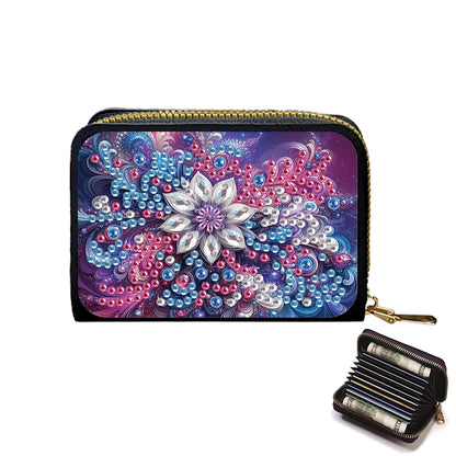 Beautiful Pattern Rhinestone Mosiac Zipper Wallet Handbag Diamond Painting Card Holder Coin Purse DIY Craft Female Outdoor Bag