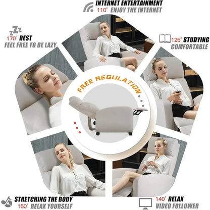 Recliner Chair for Living Room Recliner Sofa, Reading Chair ,Winback Single Sofa Modern Reclining Chair Home